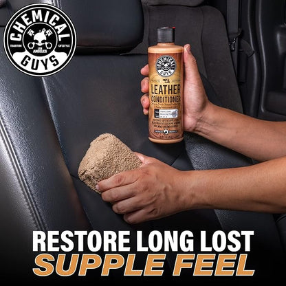 Chemical Guys SPI_401 Vintage Series Leather Conditioner Car Interiors, Furniture, Apparel, Sneakers, Boots, and More (Works on Natural, Synthetic, Pleather, Faux Leather and More), 128 fl oz (1 Gal)