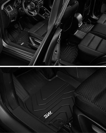 3W Floor Mats & Cargo Liner Fit Mazda CX-50 2023-2026 (Not for Hybrid), TPE All Weather Liners Full Set Mazda CX 50 Accessories All Season Guard Odorless Anti-Slip Black