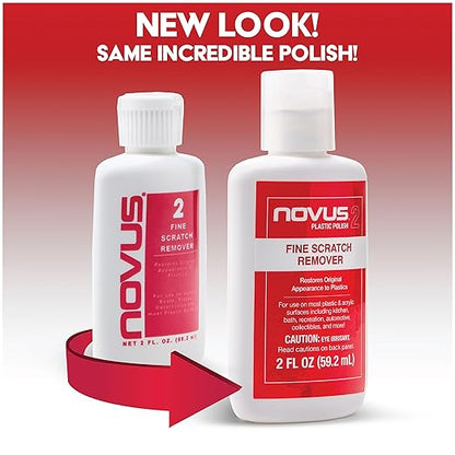 NOVUS 7072 | Fine Scratch Remover #2 | 64 Ounce Bottle