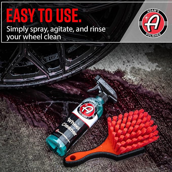 Adam's Polishes Wheel Cleaner 5 Gallon - Tough Wheel Cleaning Spray For Car Wash Detailing | Rim Cleaner & Brake Dust Remover | Safe On Chrome Clear Coated & Plasti Dipped Wheels | Use w/Wheel Brush