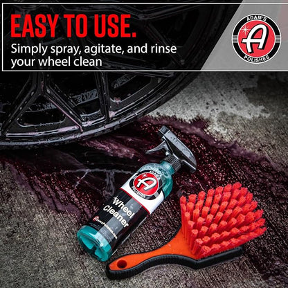 Adam's Polishes Wheel Cleaner 5 Gallon - Tough Wheel Cleaning Spray For Car Wash Detailing | Rim Cleaner & Brake Dust Remover | Safe On Chrome Clear Coated & Plasti Dipped Wheels | Use w/Wheel Brush