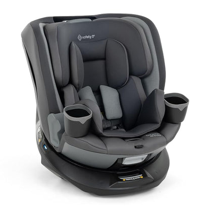 Safety 1st Turn and Go 360 ST 360 Rotating Car Seat, SafetySwivel, SecureTech Installation, All-in-One Convertible Car Seat, 3-in-1 Rear-Facing, Forward-Facing, Booster, 5-100 lbs, Siberian Caviar