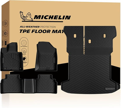 Michelin Vehicle Mats, All-Weather TPE Custom Fit Liner for 2022+ Hyundai Tucson Gas (4 Piece A), Premier