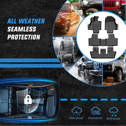 Nilight TPE Floor Mats for TX TX350 TX500h TX550h+ 2024 2025 2026 All Weather Custom Fit Heavy Duty Floor Liners