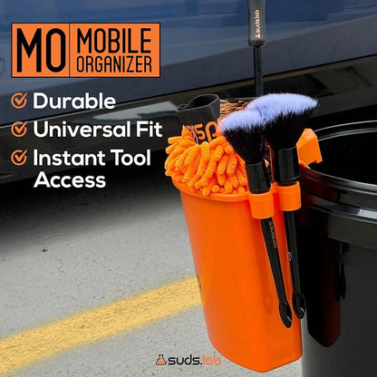 Suds Lab Car Wash Organizer - Detailer Cleaning Caddy and Multipurpose Hanging Organizer Attachment for Home, Garden, Camping, Fishing Tools, Universal Fit