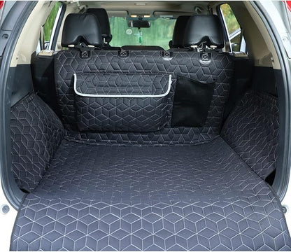 Meginc SUV Cargo Liner for Dogs,100% Waterproof Pet Trunk Car Seat Cover Mat with Bumper Flap Protector,Dog Protect Auto Carpet, Heavy Durable Pet Car Seat Protector for SUV CRV RAV4 Q5 CX5
