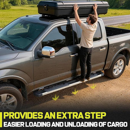 BINARY STAR 6 Inch Running Boards Compatible with 2019-2026 Ram 1500 Crew Cab (excl. 2500/3500/Classic), Ram 1500 Rock Sliders Nerf Bars Step Bars Made with High Light Stainless Steel.