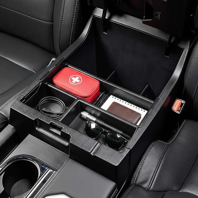 Vehicle OCD - Center Console Divider and Tray Organizer for Toyota Tundra (2014-2021) - Made in USA - SLX502