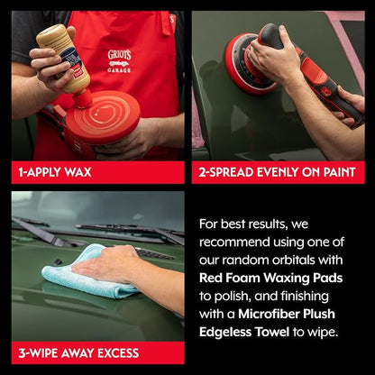 Griot's Garage Best of Show Wax for Car Detailing and Polishing, Carnauba-Packed Wax Coating for High-Gloss Shine and Paint Protection, 11171, 16oz