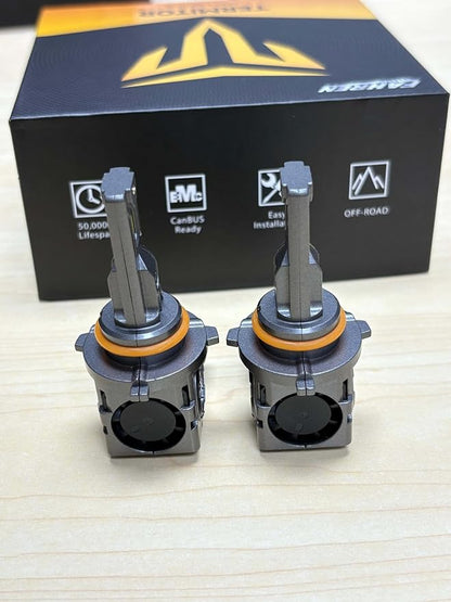 Termitor High Performance 9005 HB3 Fog Light Bulb for Off-road Only | 80,000LM Brightness, 6500K Bright White Light, DIY Easy Install, 85K+ Hrs, IP68, OE Sizing, Pair Pack