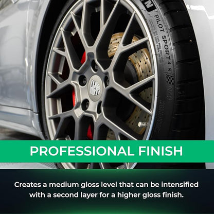 Armour Detail Supply Tire+, Advanced Water-Based Tire Shine Spray for Lasting Shine, All Tire Spray, Durable and Hydrophobic - 1 Gallon Bottle