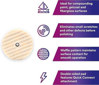 3M 05706 Perfect-It Foam Compounding Pad, 8 in (Pack of 2)