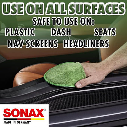 SONAX Care Pad for Plastics | Interior Trim & Dashboard Applicator | Non-Abrasive | Easy Grip | Safe for All Vehicle Plastics