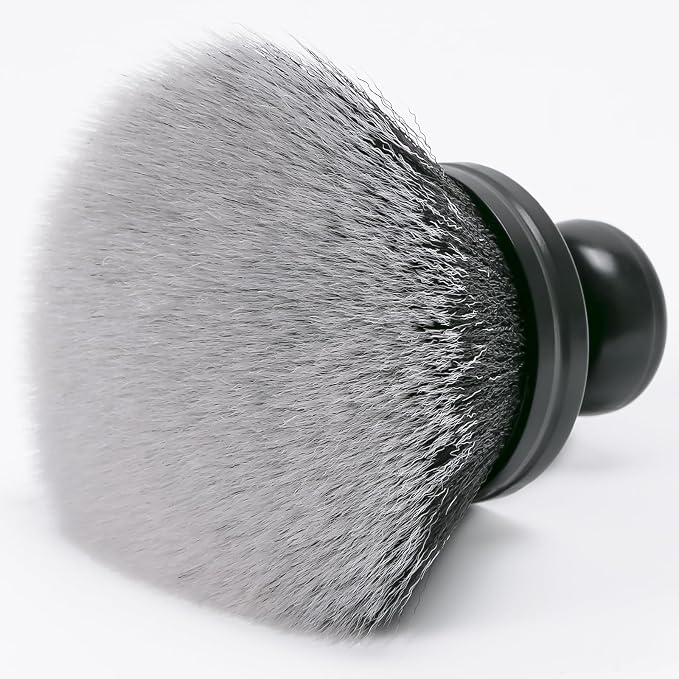 BABYSHEEP Ultra Soft Bristles Detailing Brush -Synthetic Brush, Car Detail Brush, 5.0 Inch Diameter Covers Large Area Inside or Outside Vehicles (Black-Grey)