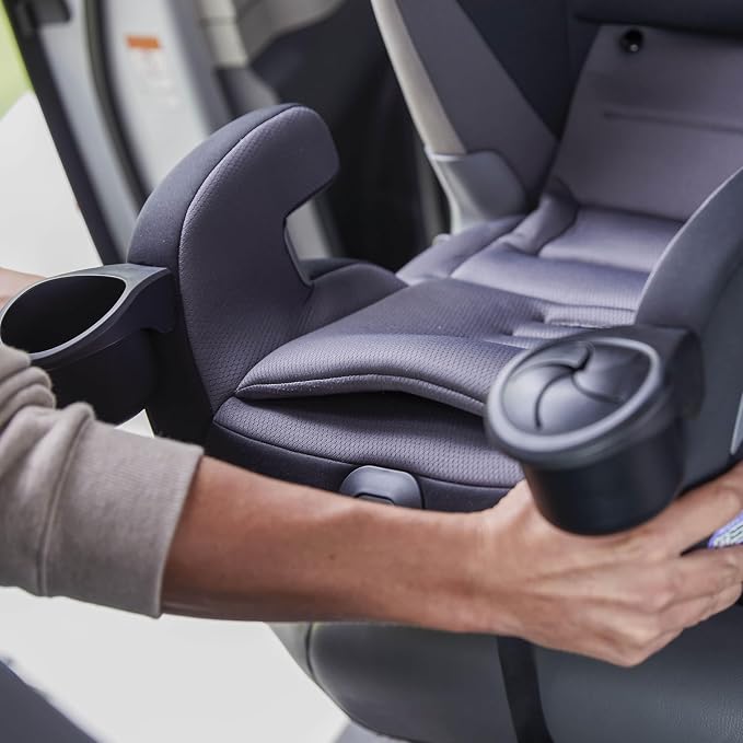 Safety 1st EverSlim 4-in-1 Convertible Car Seat, SecureTech Chest Clip, Ultra-Slim, 4-Mode Infant to Booster, Baby Car Seat, 5-100 lbs, Memory Foam, Office Space