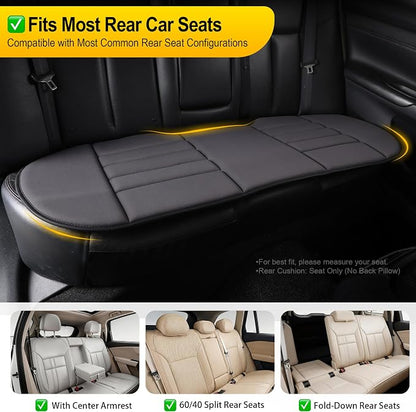kingphenix 5-Piece Memory Foam Car Seat Cushion Set with Full Back Support Pillow, Comfort for Long Drives & Road Trips, Universal Automotive Comfort for Most Car, Van, Truck, SUV, Dark Grey