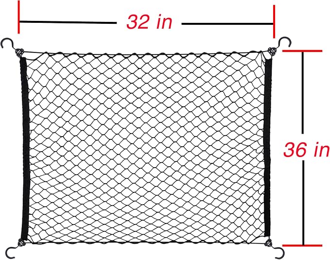 MAMIKO Cargo Net and Wagon Straps for Collapsible Folding Outdoor Utility Wagon, Garden Cart, Folding Trolley Cart, Beach Cart (Combo Package)