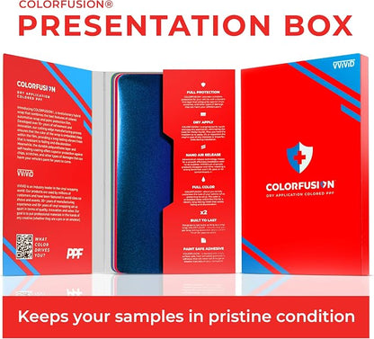 ColorFusion PPF by VViViD, The Ultimate Cosmetic Hybrid Application Paint Protection Film Sample Book