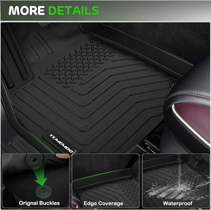 Floor Mats for 2026 Subaru Crosstrek Hybrid Upgrade Trunk Mat with Backrest Mat All Weather TPE Floor Liners Fit for Subaru Crosstrek Hybrid Odorless Anti-Slip Full Set Car Accessories(Not Fit Gas)