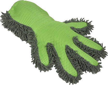 Detailer's Preference Double-Sided Microfiber Car Detailing Glove for Interior & Exterior, Knobby for Dusting, Smooth for Scrubbing, Non-Abrasive, Durable, Safe on Paint, Great for Hard-to-Reach Areas