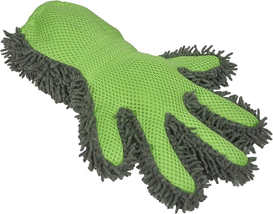 Detailer's Preference Double-Sided Microfiber Car Detailing Glove for Interior & Exterior, Knobby for Dusting, Smooth for Scrubbing, Non-Abrasive, Durable, Safe on Paint, Great for Hard-to-Reach Areas