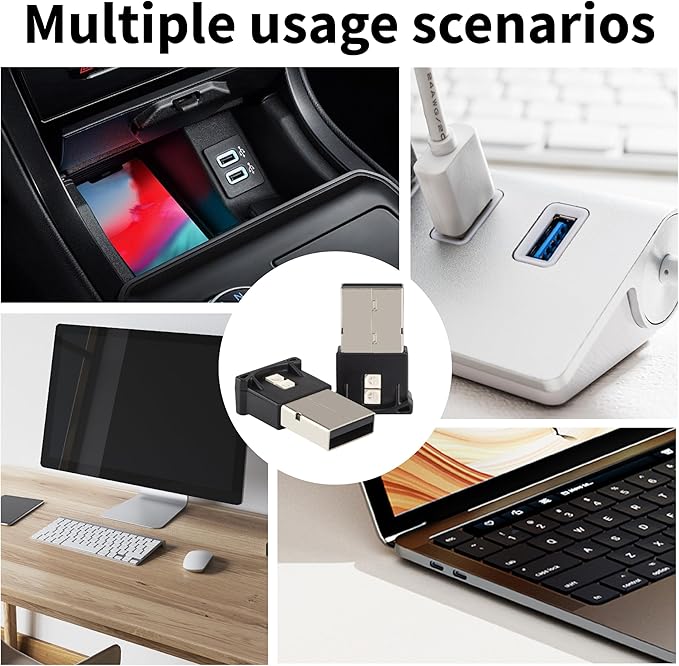 Mini USB LED Car Light, DC 5V Intelligent Interior Car Lights, Atmosphere Lamp for Car, Plug-in Interface, Suitable for Car, Laptop Keyboard, Home Office, Adjustable Brightness (Type C)