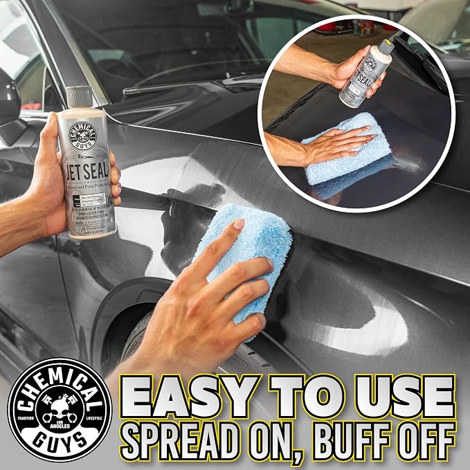 Chemical Guys JetSeal Anti-Corrosion Sealant & Paint Protectant - Advanced Car Paint Sealant for Trucks, Motorcycles, SUVs & RVs, Provides Durable Protection & High Gloss Finish, 16 oz