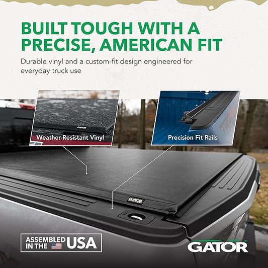 Gator Soft Roll-Up Truck Bed Tonneau Cover w/ Gear Straps | 138693 | Fits 2019 - 2026 Dodge Ram 1500 (New Body Style) WON'T Fit Multi-Function (Split) Tailgate or RAMBox 6' 4" Bed (76.8")