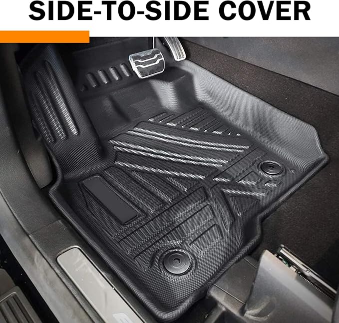 KUST Floor Mats for 2017-2022 Nissan Rogue Sport, All Weather Front Rear Floor Liners Rogue Sport Accessories TPE Rubber Raised Edge (Sport Only)