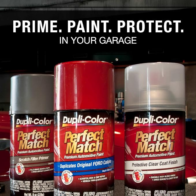 Dupli-Color Perfect Match Premium Automotive Paint, Indigo Blue Pearl, 8 oz