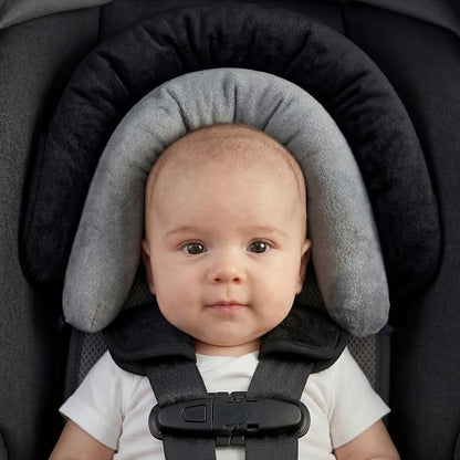 Pro Goleem Breathable 3-in-1 Infant Car Seat Head Support, Soft Infant Car Seat Insert, Carseat Cushion for Toddler, Perfect for Car Seat, Strollers, Swings, Carrier, Bouncer, Black and Grey