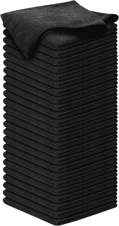 USANOOKS Premium 300GSM Microfiber Cleaning Cloth - 12.5"x12.5" High Performance - 1200 Washes, Ultra Absorbent Microfiber Towels for Cars Undercarriage, Rims & Engine Bay Cleaning - Microfiber Cloth