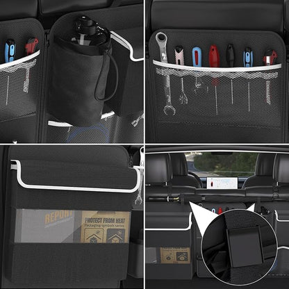 Back Seat Trunk Organizer Hanging Car Organizer Trunk Foldable Cargo Storage with 7 Large Pockets
