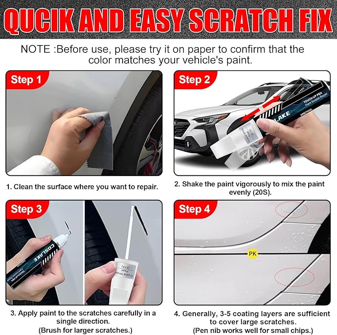 Car Touch Up Paint(Autumn Green Metallic(TAP)) for SUBARU, Car Paint Scratch Repair Kit, Quick & Easy Solution to Repair, 2 in 1 Scratch Remover Pen with Color-Matched