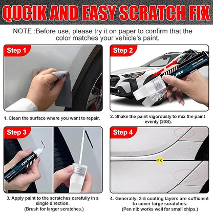 Car Touch Up Paint(Ice Silver Metallic(G1U)) for SUBARU, Car Paint Scratch Repair Kit, Quick & Easy Solution to Repair, 2 in 1 Scratch Remover Pen with Color-Matched
