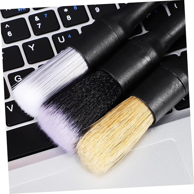 Gatuida 1 Set auto Detailing Beauty Products Crevice Brush car wash Tools Motorcycle Detailing kit car wash Brush Replace car Alloy Wheel Detail Brush Lotus Cleaning Supplies, 22.50X2.40X2.30CM