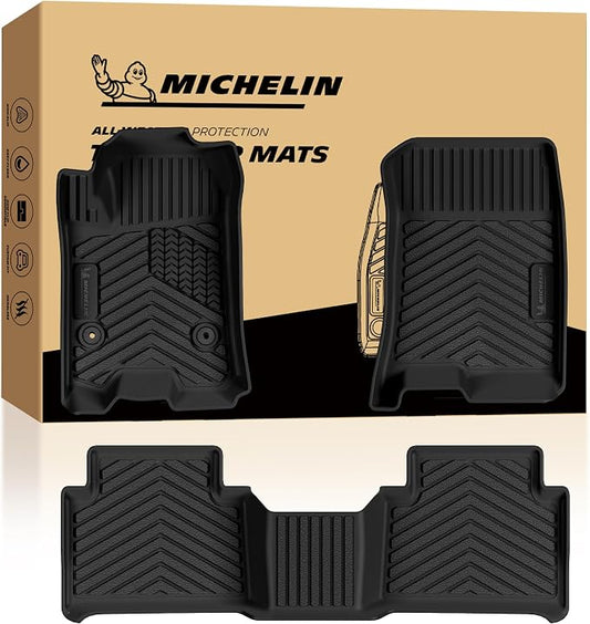 Michelin Vehicle Mats, All-Weather TPE Custom Fit Liner for 2023-2026 Chevy Colorado Carpet Floor, Premier