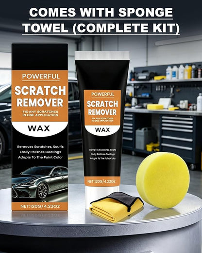 2 Pack Car Scratch Remover Wax,2026 Car Scratch Repair Paste for Deep Scratches,Professional Scratch Remover for Vehicles,Universal Car Scratch Removal Wax with Wipe and Sponge