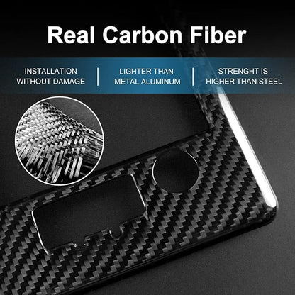 AIRSPEED Hard Carbon Fiber for Toyota GR86 Subaru BRZ 2021 2022 2023 2024 2025 Car Navigation Screen Frame Cover Center Console Interior Trim Accessories, Black