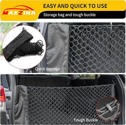 Cargo Net Compatible with 2014-2025 Kia Sorento Truck Bed Cargo Net 3.18'×1.15' Double Layer Envelope Style Dense Mesh Trunk Organizer for 2024 Sorento Exterior Accessories