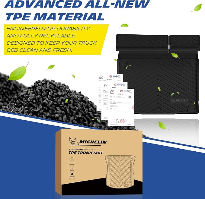 Michelin Vehicle Mats, All-Weather TPE Custom Fit Liner for 2021-2026 Ford Bronco 4-Door (1 Piece), Premier