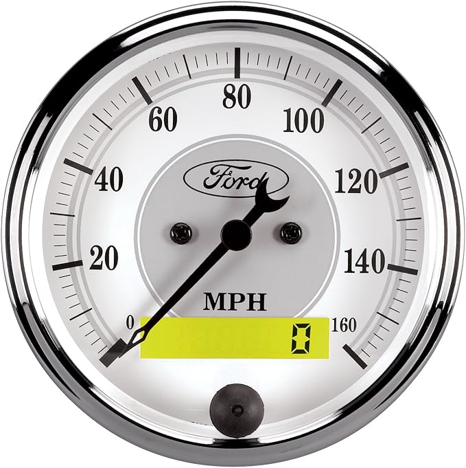 Auto Meter 880087 Ford Racing Series 5 Gauge Set Kit Box Red, 2 1/16" and 3 3/8"