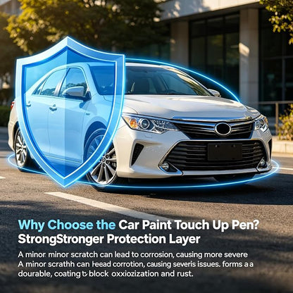 Wind Chill Pearl Tricoat(089) Car Touch Up Paint for Toyota 2-in-1 Car Scratch Repair Pen with Fine Tip&Brush, DIY Color-Code Matched Auto Paint for Rock Chips Door Scratches Paint Nicks Bumper Marks