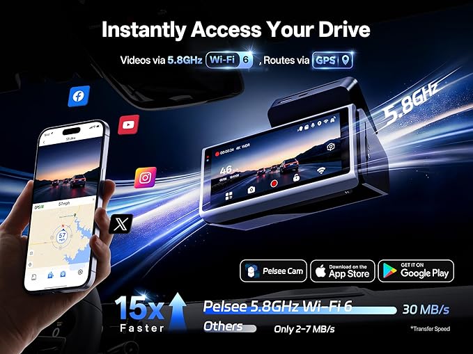 True 4K+2.5K Dash Cam Front and Rear,IMX678 + IMX675 Dual Starvis 2 Sensor,Free 128GB Card & OBD Hardwire Kit,Native 4K HDR Dash Camera for Cars,5.8GHz WiFi 6,STARLIT™ Full Color Night Vision,GPS,ADAS