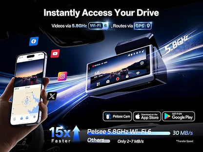 True 4K+2.5K Dash Cam Front and Rear,IMX678 + IMX675 Dual Starvis 2 Sensor,Free 128GB Card & OBD Hardwire Kit,Native 4K HDR Dash Camera for Cars,5.8GHz WiFi 6,STARLIT™ Full Color Night Vision,GPS,ADAS