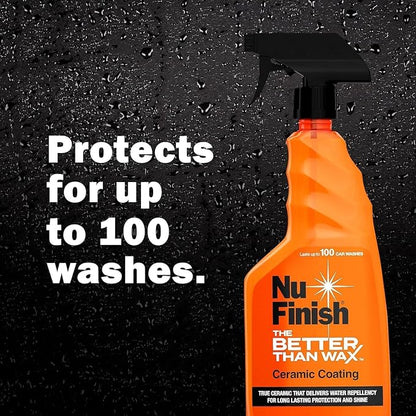 Nu Finish Exterior Detailing Kit - 3-Piece Professional Car Care System with Scratch Remover, Ceramic Coating & Polish, Gift for Auto Enthusiasts