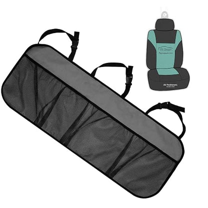 FH Group E-Z Travel Multi-Pocket Trunk Organizer, (GRAY) Universal Fit, Waterproof Large Capacity Hanging Car Organizer Seat Back Protectors Multi-Pocket Car Travel Storage Durable Foldable Storage