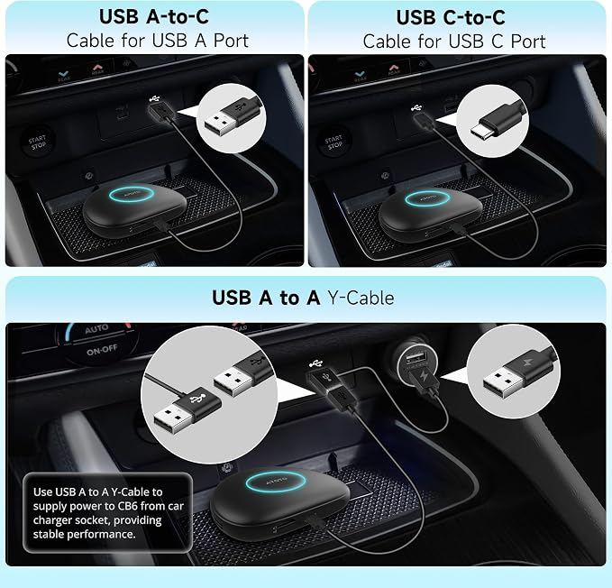 Wireless CarPlay Adapter, Magic AI Box with 4G LTE | GPS | Full Android OS | OBD II, Wireless CarPlay Box Compatible with Wired Factory CarPlay & Android Auto, Support for YouTube/Netflix