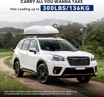 300lbs Lockable Roof Rack Cross Bars Compatible with Subaru Forester 2014-2026 (Not for Wilderness), Aluminum Crossbars Rooftop Luggage Kayak Bicycles Cargo Carrier