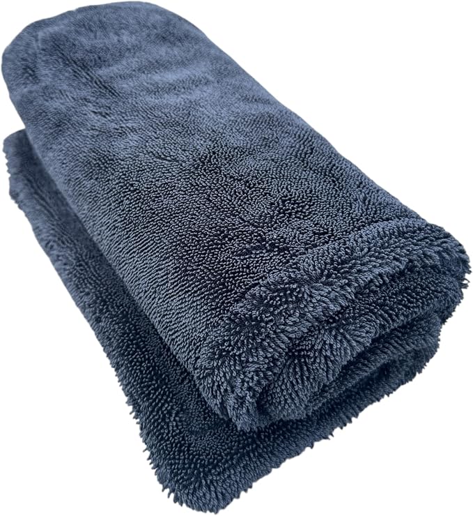 ZAID Car Drying Towel 1200 GSM Microfiber Double Twist Pile & Edgeless Design, 1 Quick & Effortless Dry - 24” x 36”